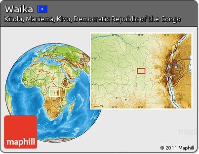 Physical Location Map of Waika