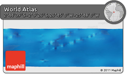 Physical Panoramic Map of the Area around 2° 27' 3" S, 26° 16' 29" W