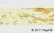 Physical Panoramic Map of the area around 2° 27' 3" S, 27° 16' 29" E