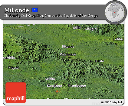 Satellite Panoramic Map of Mikonde