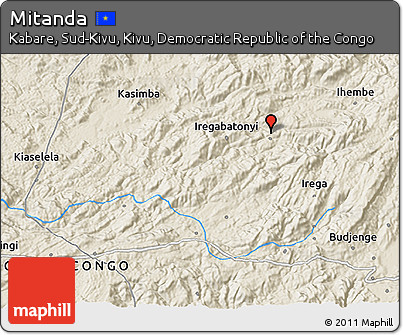 Shaded Relief 3D Map of Mitanda