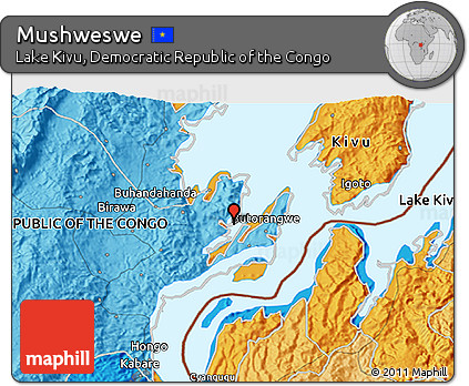 Political 3D Map of Mushweswe