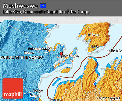 Political 3D Map of Mushweswe