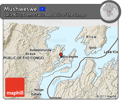 Shaded Relief 3D Map of Mushweswe