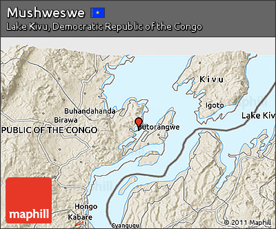 Shaded Relief 3D Map of Mushweswe