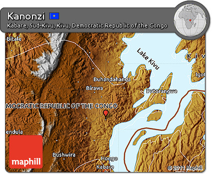 Physical Map of Kanonzi