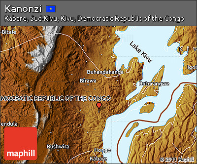 Physical Map of Kanonzi