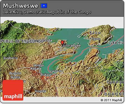Satellite Panoramic Map of Mushweswe
