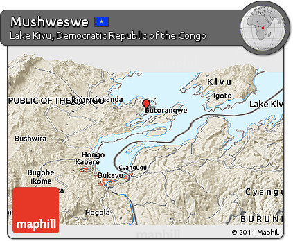 Shaded Relief Panoramic Map of Mushweswe