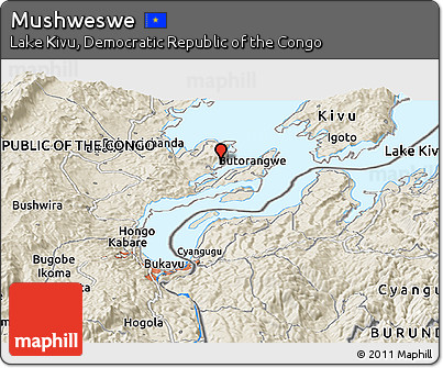 Shaded Relief Panoramic Map of Mushweswe