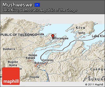 Shaded Relief Panoramic Map of Mushweswe