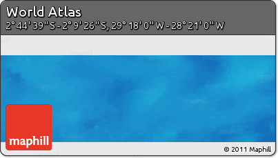 Physical Panoramic Map of the Area around 2° 27' 3" S, 28° 49' 30" W