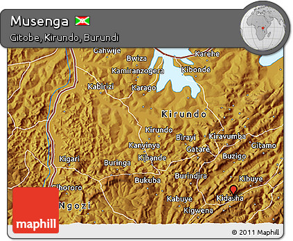 Physical 3D Map of Musenga
