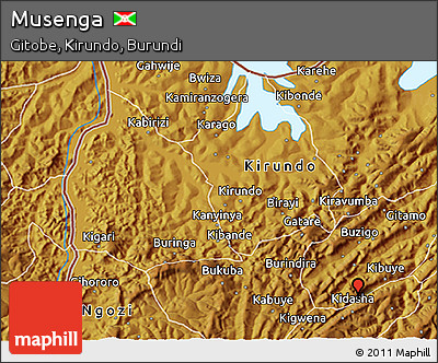 Physical 3D Map of Musenga
