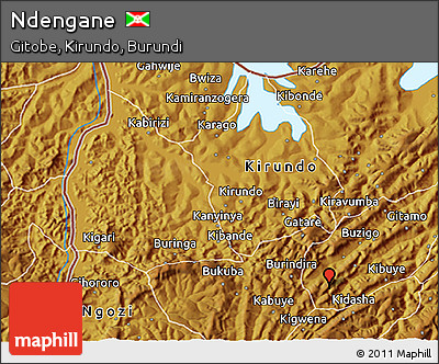 Physical 3D Map of Ndengane
