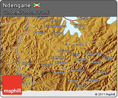 Physical 3D Map of Ndengane