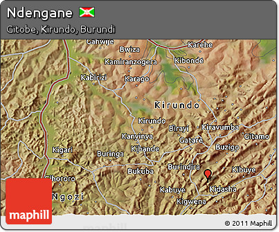 Satellite 3D Map of Ndengane