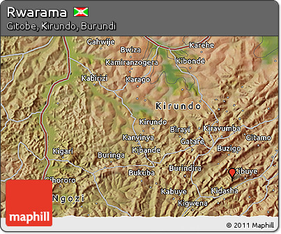 Satellite 3D Map of Rwarama