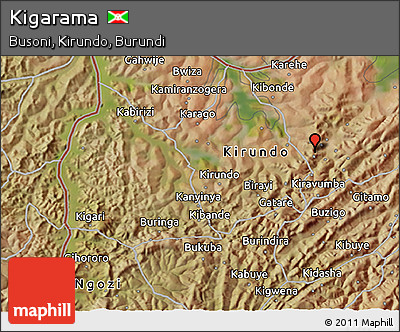 Satellite 3D Map of Kigarama