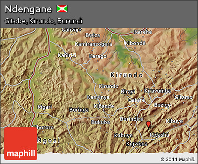 Satellite 3D Map of Ndengane