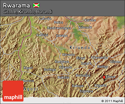Satellite 3D Map of Rwarama