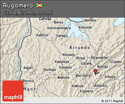 Shaded Relief 3D Map of Rugomero