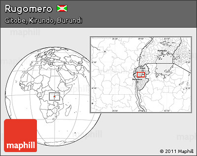 Blank Location Map of Rugomero