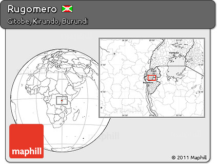 Blank Location Map of Rugomero
