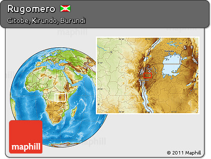 Physical Location Map of Rugomero