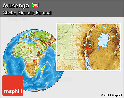 Physical Location Map of Musenga