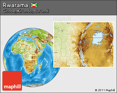 Physical Location Map of Rwarama