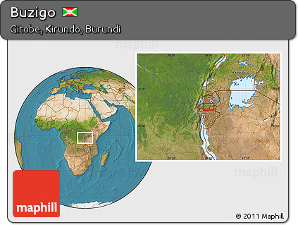 Satellite Location Map of Buzigo