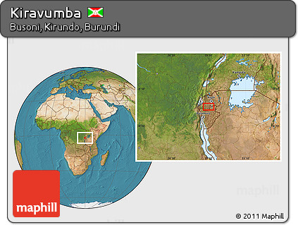 Satellite Location Map of Kiravumba