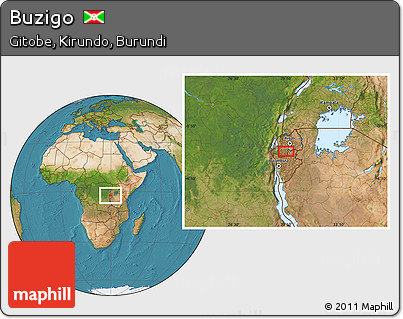 Satellite Location Map of Buzigo