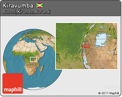 Satellite Location Map of Kiravumba
