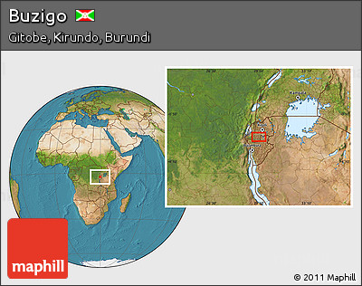 Satellite Location Map of Buzigo