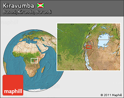 Satellite Location Map of Kiravumba