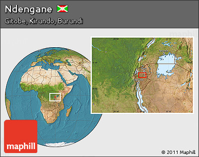 Satellite Location Map of Ndengane
