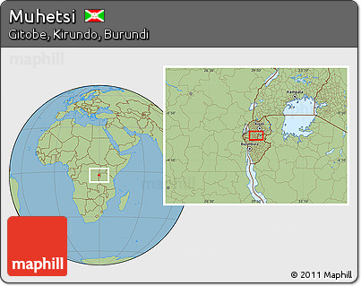 Savanna Style Location Map of Muhetsi