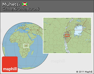 Savanna Style Location Map of Muhetsi
