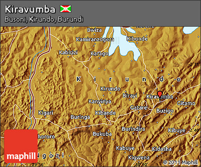 Physical Map of Kiravumba
