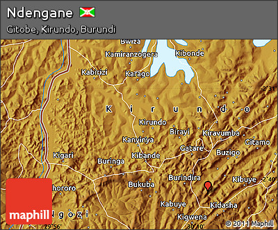 Physical Map of Ndengane