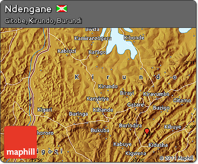 Physical Map of Ndengane