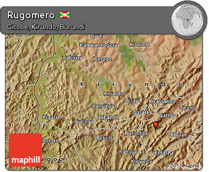 Satellite Map of Rugomero