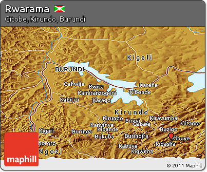 Physical Panoramic Map of Rwarama