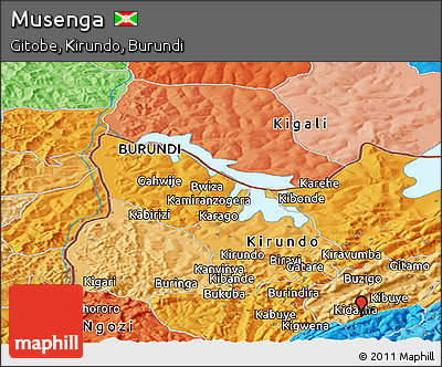 Political Panoramic Map of Musenga