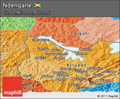 Political Panoramic Map of Ndengane