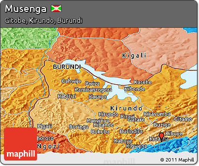 Political Panoramic Map of Musenga
