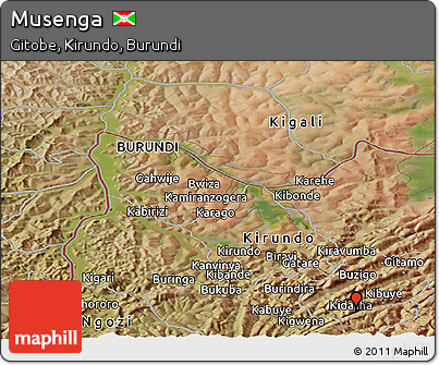 Satellite Panoramic Map of Musenga