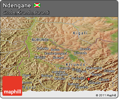 Satellite Panoramic Map of Ndengane